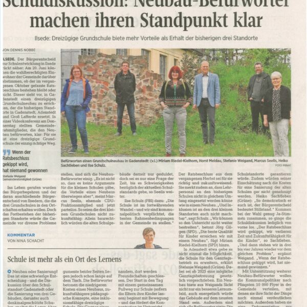 schuldiskussion artikel